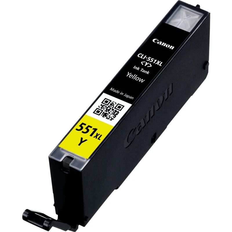 Image of Canon CLI551XLY Yellow High Yield Ink Cartridge 11ml - 6446B001 CACLI551XLY
