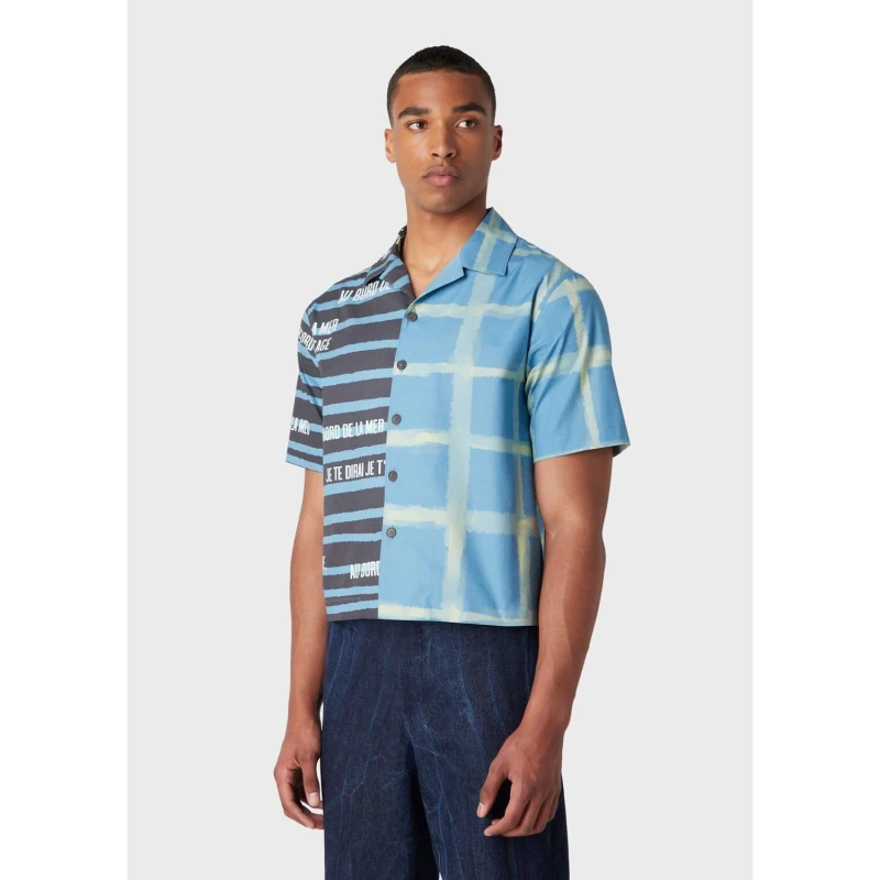 Image of Emporio Armani Shirt Oxford Shirt - Long Sleeve S Multi 30936799350