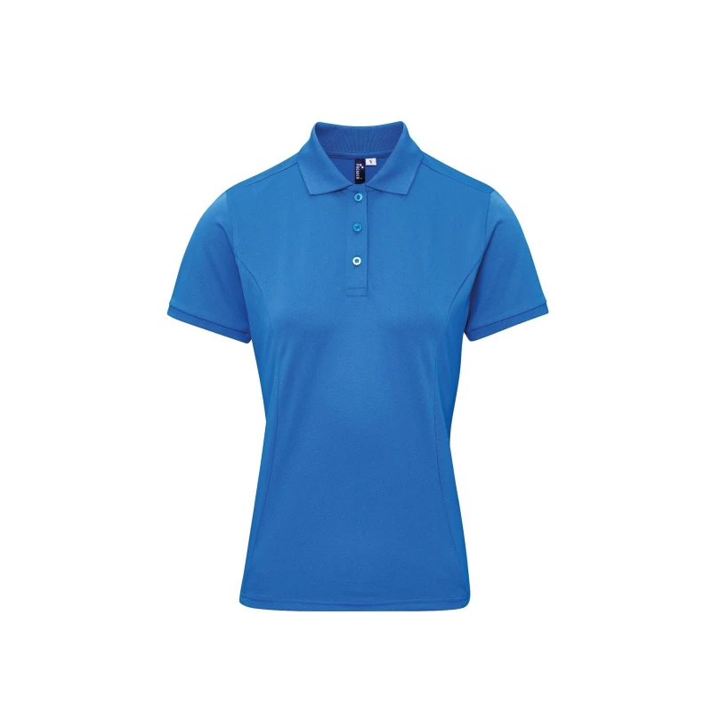 Image of Premier Womens Coolchecker Plus Piqu Polo With CoolPlus in Dark Blue Size: XS Dark Blue Female XS