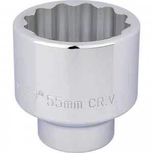 Image of Draper 3/4" Drive Polished Finish Bi Hexagon Socket Metric 3/4" 55mm
