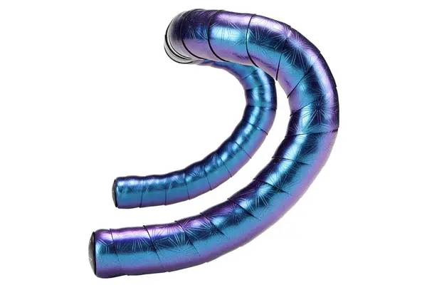 Image of Supacaz Bling Tape Bar Tape Oil Slick with Ano Black Plugs