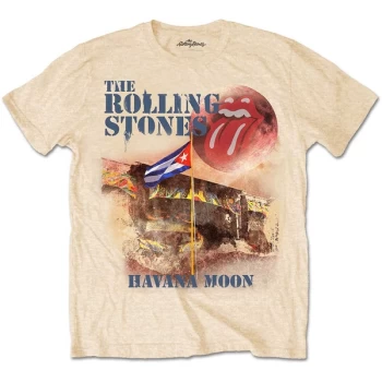 Image of The Rolling Stones - Havana Moon Unisex Medium T-Shirt - Yellow