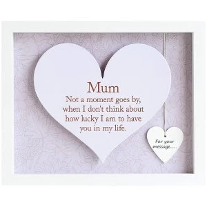 Image of Said with Sentiment Rectangular Heart Frames Mum