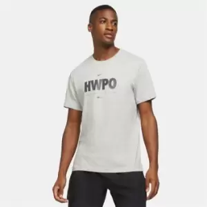 Image of Nike HWPO Training T Shirt Mens - Grey