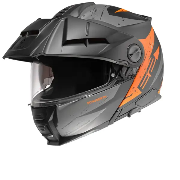 Image of Schuberth E2 Explorer Black Orange Modular Helmet 2XL