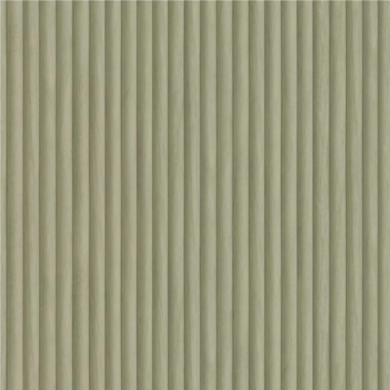 Image of Holden Decor Holden Wooden Bevel Slat Panelling Wood Panel Stripes Sage Green Wallpaper