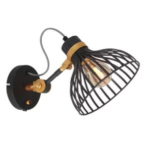 Image of Dunbar Dome Wall Light Matt Black