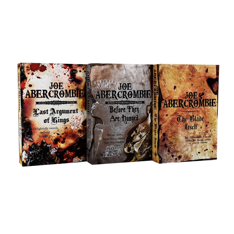 Image of Joe Abercrombie First Law Series 3 Book Set The Blade Itself Before They Are Hanged Last Argument Of Kings Joe Abercrombie Books