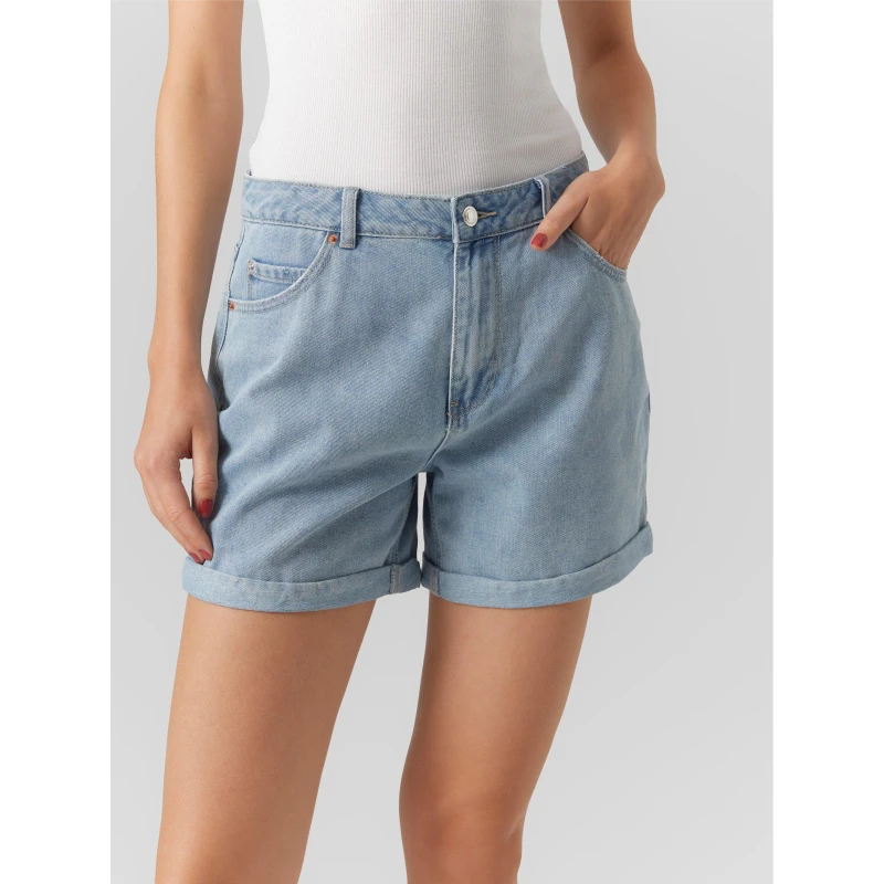 Image of Vero Moda Zuri Shorts - Blue Blue 8