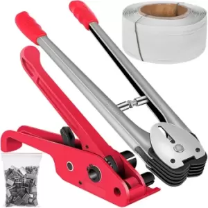 Image of Pet/pp Manual Strapping Tools, Manual Pallet Strapping Banding Kit with 1000M Hand Strapping, Packing Machine Tensioner Sealer for 12mm Strapping