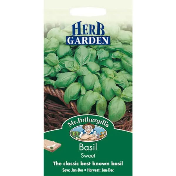 Image of Mr. Fothergill's Basil Sweet Genovese (Ocimum Basilicum) Seeds