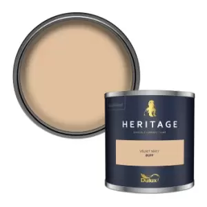Image of Dulux Heritage Velvet Matt Buff Matt Emulsion Paint 125ml