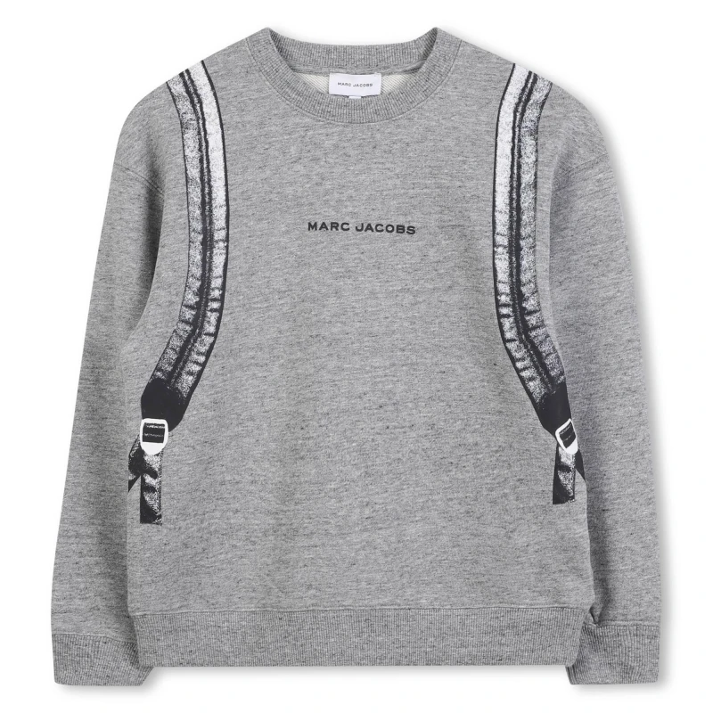 Image of Marc Jacobs Kids Backpack Crew Sweatshirt Grey male 10Y