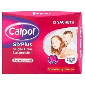 Image of Calpol 6+ Years Sugar Free Suspension Sachets 12s