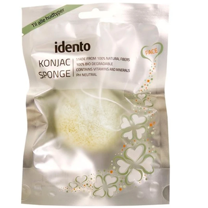 Image of Idento Dry Konjac Sponge - Natural Dry_WHT-5709246550236