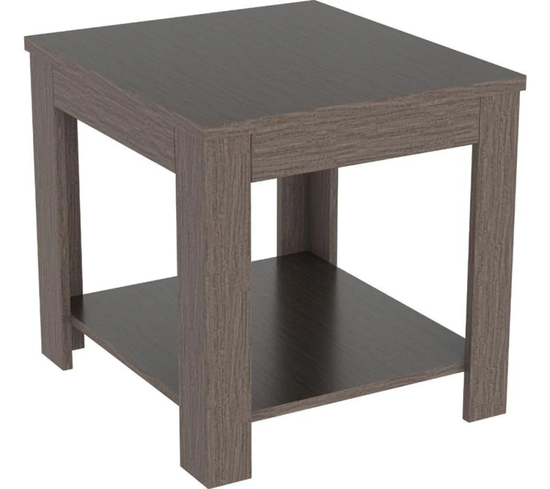Image of AVF Calibre CAT50GRE Side Table - Wood Veneer & Grey 5014117978096
