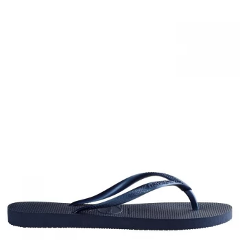 Image of Havaianas Slim Flip Flops - Navy 0555
