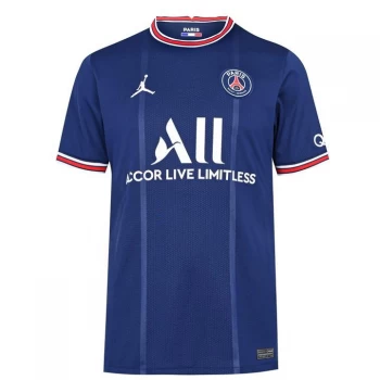 Image of Nike Paris Saint Germain x Jordan Home Shirt 2021 2022 - Navy