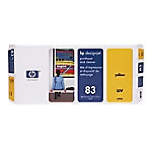 Image of HP 83 Yellow UV Printhead and Printhead Cleaner