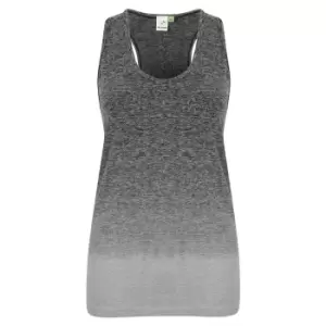 Image of Tombo Womens/Ladies Seamless Fade Out Sleeveless Vest (S/M) (Dark Grey/Light Grey Marl)