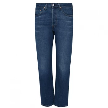Image of Levis 501 Cropped Jeans - Charleston Outl