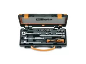 Image of Beta Tools 900AS/C17-MBM 17pc 1/4" Dr Aeronautical Bi-Hex Socket & Accessory Set