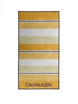 Image of Calvin Klein Calvin Klien Stripe Beach Towel
