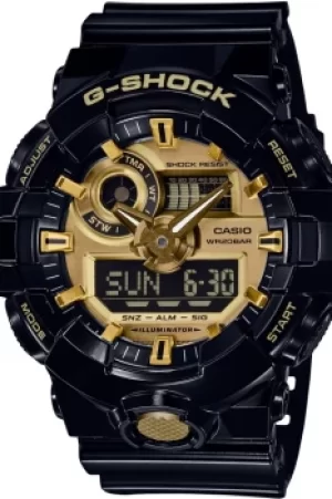 Image of Mens Casio G-Shock Alarm Chronograph Watch GA-710GB-1AER