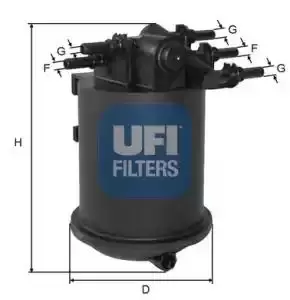 Image of UFI 24.086.00 Fuel Filter