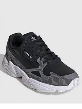 Image of adidas Originals Falcon W - Black/White,</b> Size 8, Women