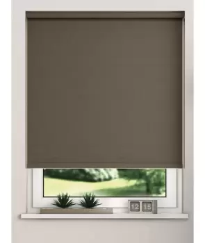 Image of NewEdgeBlinds Blackout Roller Blinds Chocolate 75cm Width x 165cm Length
