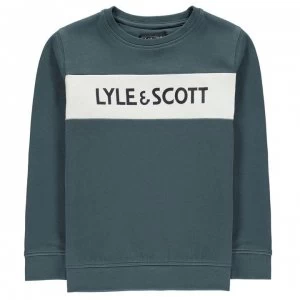 Image of Lyle and Scott Panel Sweatshirt - Orion 487