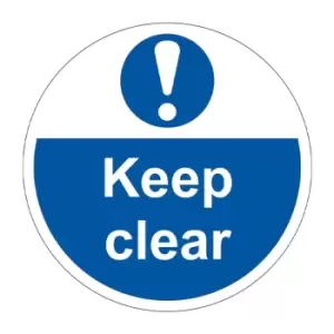 Image of 'keep Clear' Floor Graphic (400mm Dia)
