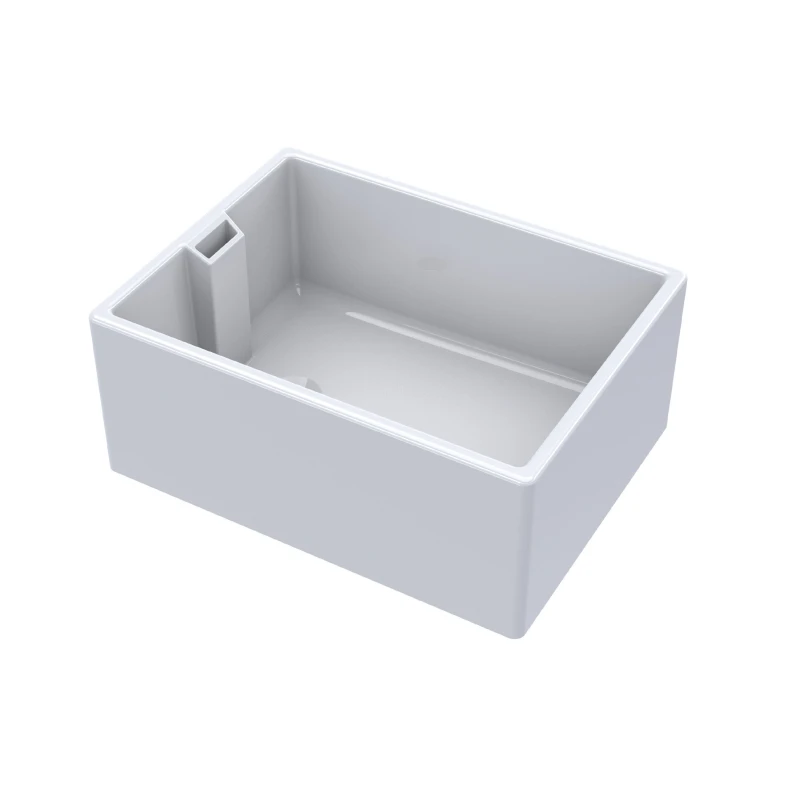 Image of Balterley Fireclay 1 Bowl Belfast Sink Overflow 46W Waste 615x462mm White
