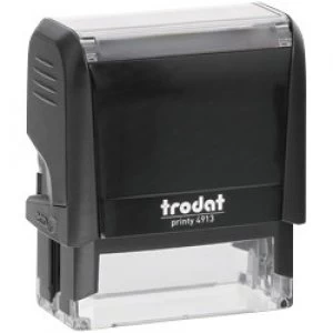 Image of Trodat Custom Text Stamp 4913 Black 58 x 20 mm