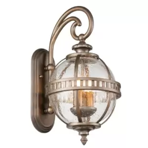Image of Kichler Halleron Outdoor Wall Lantern Burnished Bronze, IP44