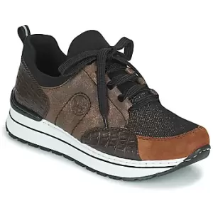 Image of Rieker TEMPORA womens Shoes Trainers in Brown