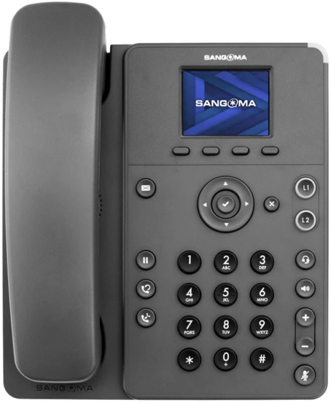 Image of SANGOMA P315. 2-line SIP phone with 2.4" color display - Require 1