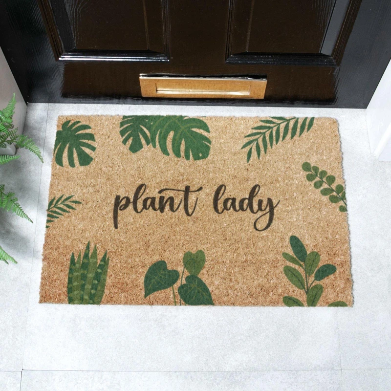 Image of Artsy Mats Plant Lady Doormat (60 x 40cm) Brown unisex