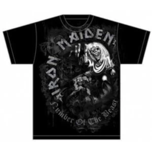 Image of Iron Maiden NOTB Grey Tone Mens T Shirt: X Large