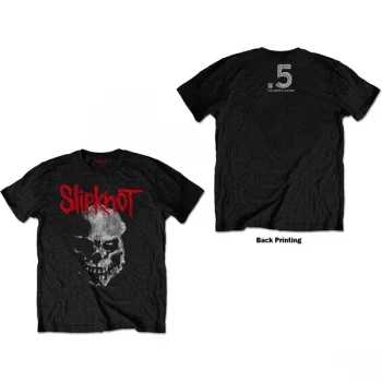 Image of Slipknot - Gray Chapter Skull Unisex Medium T-Shirt - Black