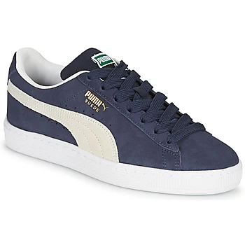 Image of Puma SUEDE JR boys's Childrens Shoes Trainers in Blue kid,4 kid,5,6