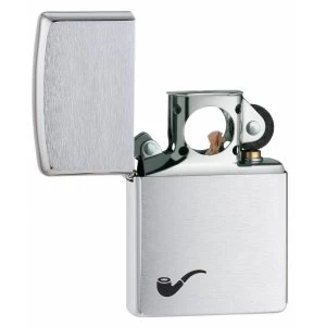 Image of Zippo Pipe Brushed Chrome Lighter