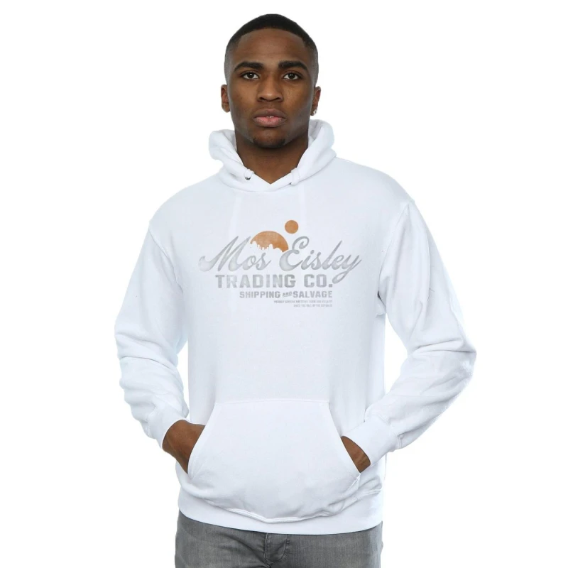 Image of Star Wars Star Wars Men Mos Eisley Trading Co Hoodie in White Size: Small White S Male 5059934032309
