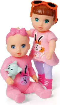 Image of BABY born Minis Baby Sisters Pack 2 Doll - 4inch/11cm