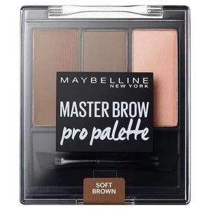 Image of Maybelline Master Brow Pro Palette Kit Soft Brown 3.4g Brown