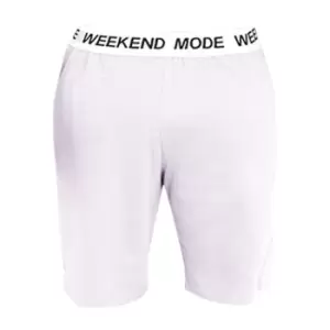 Image of Brave Soul Mens Weekend Mode Jersey Lounge Shorts (S) (Lilac)