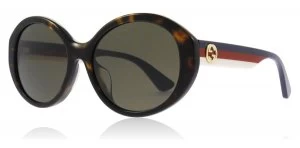 Image of Gucci GG0279SA Sunglasses Havana 002 57mm