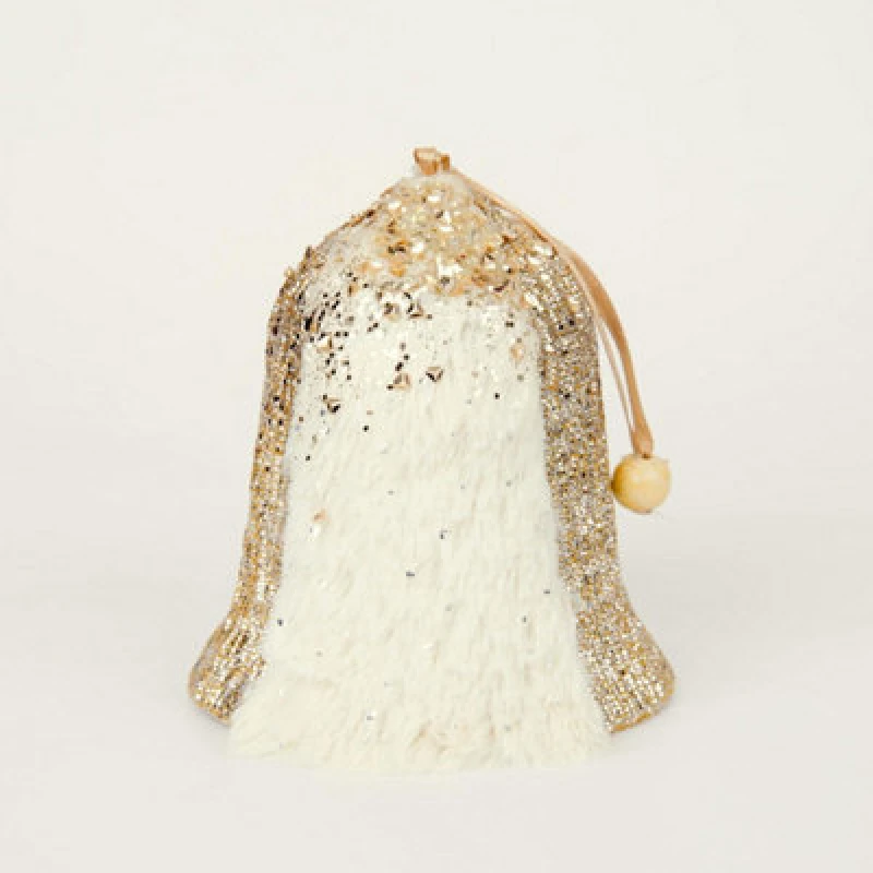 Image of Shatchi 12cm Gold Bell - Christmas Hanging Decoration Gold