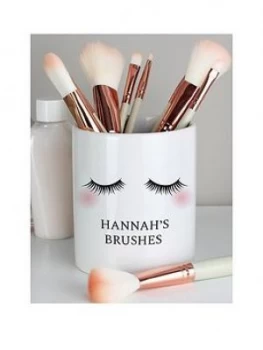 Image of Personalised Eyelashes Ceramic Storage Pot